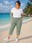 Immagine di STRETCH CROPPED TROUSERS WITH ELASTIC WAIST